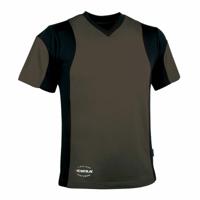 Unisex T-Shirt met Korte Mouwen Cofra Java Bruin - Maat: 2XL