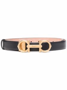 Ferragamo ceinture à boucle Gancini - Noir