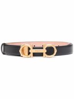 Ferragamo ceinture à boucle Gancini - Noir