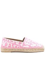 Versace espadrilles à logo en all over - Rose