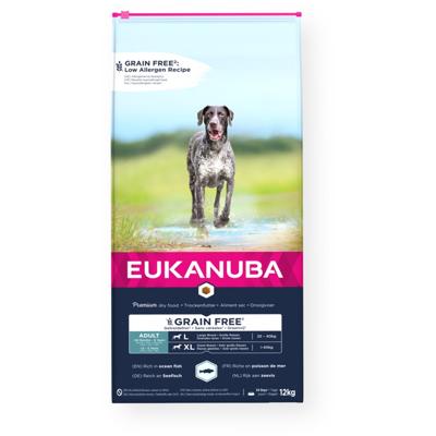 EUKANUBA Grain Free Large Breed - droog hondenvoer - 12 kg