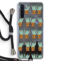 Sansevieria: Oppo A91 Transparant Hoesje met koord