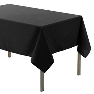 Tafelkleed voor binnen - Zwart - polyester - 140 x 200 cm - Basic eettafel tafelkleden