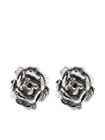 Blumarine puces d'oreilles à fleurs - Argent