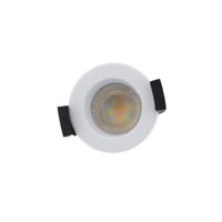 LED fire rated mini inbouwspot 4Watt rond WIT IP65 dimbaar - CCT switch - 2700K - 3000K - 4000k - 5700K - brandvertragend