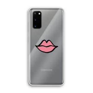 Kusje: Samsung Galaxy S20 Transparant Hoesje