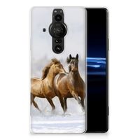 Sony Xperia Pro-I TPU Hoesje Paarden