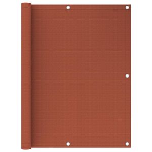 VidaXL Balkonscherm 120x600 cm hdpe terracottakleurig