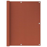 VidaXL Balkonscherm 120x600 cm hdpe terracottakleurig