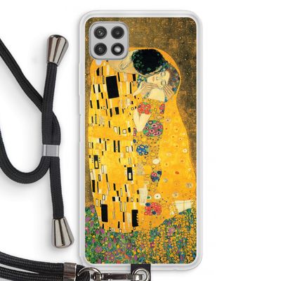Der Kuss: Samsung Galaxy A22 4G Transparant Hoesje met koord