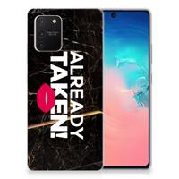 Samsung Galaxy S10 Lite | Siliconen hoesje | met naam Already Taken Black