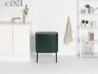 Brabantia Bo Touch Bin Afvalemmer 3 x 11 L  - Pine Green - thumbnail