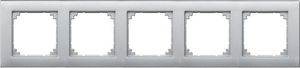 Merten M-Plan afdekraam 5-voudig aluminium 486560