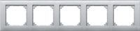 Merten M-Plan afdekraam 5-voudig aluminium 486560
