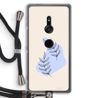 Leaf me if you can: Sony Xperia XZ2 Transparant Hoesje met koord