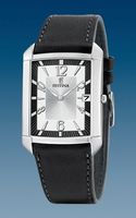 Horlogeband Festina F6748-1 Leder/Textiel Zwart 23mm