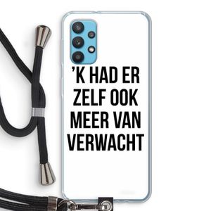 Meer verwacht: Samsung Galaxy A32 4G Transparant Hoesje met koord