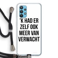 Meer verwacht: Samsung Galaxy A32 4G Transparant Hoesje met koord