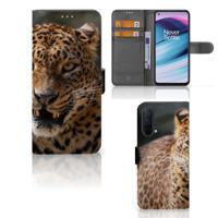 OnePlus Nord CE 5G | Telefoonhoesje | Met pasjeshouder | Luipaard