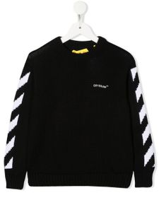 Off-White Kids sweat Rubber Arrow à col rond - Noir