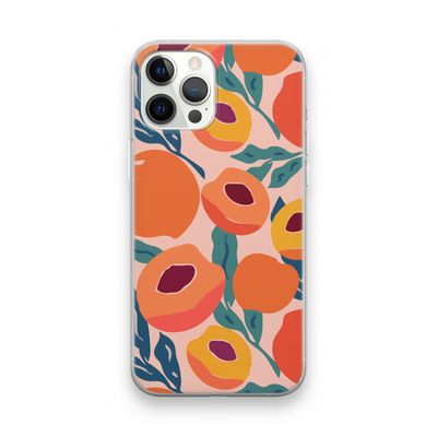 Perzik: iPhone 12 Pro Max Transparant Hoesje