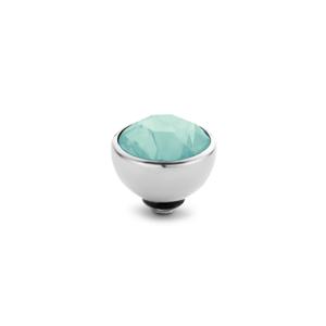 Melano Twisted Basic CZ Steentje Turquoise | Zilver