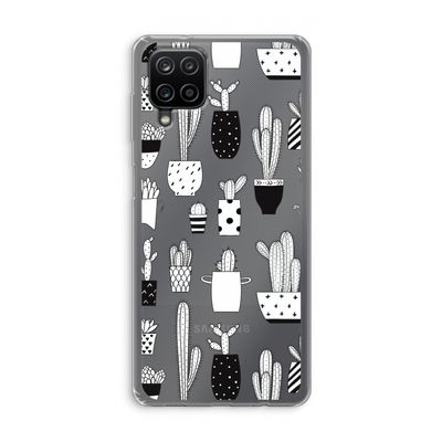 Cactusmotief: Samsung Galaxy A12 Transparant Hoesje