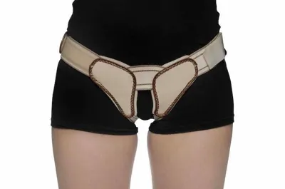 Orliman Dubbelzijdige Liesbreukband - XS - Universeel - Beige