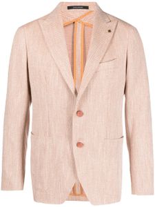 Tagliatore blazer boutonné à motif zig-zag - Tons neutres