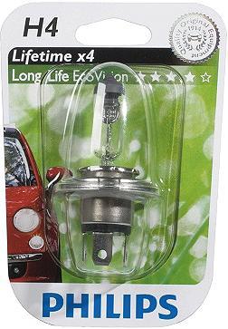 Philips H4 light bulb longlife 1 blister