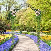 Metalen Tuinboog voor Klimplanten Tuintraliewerk in 2 Halve Bogen voor Buiten Decoratieve Boog voor Bruiloften Feesten en Ceremonies Metalen Tuinboog voor Klimplanten Tuintraliewerk in 2 Halve Bogen voor Buiten Decoratieve Boog voor Bruiloften Feesten en Ceremonies