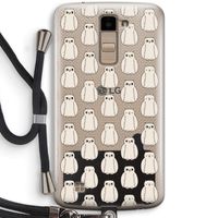 Uilen: LG K10 (2016) Transparant Hoesje met koord
