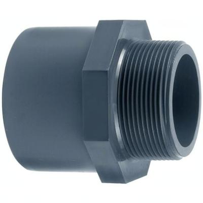 Aquaforte Puntstuk Buitendraad 10mm x 16mm ¼&apos;&apos; - Duurzame PVC Koppeling Weerbestendig