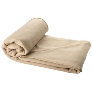 Fleece deken beige 150 x 120 cm   -