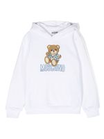 Moschino Kids hoodie à imprimé ourson - Blanc