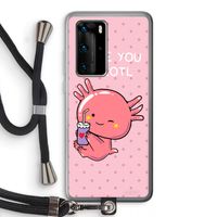 Love You A Lotl: Huawei P40 Pro Transparant Hoesje met koord