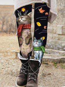 Cat Maple Leggings