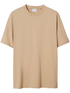 Burberry T-shirt met logoprint - Bruin