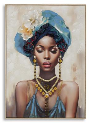 SCHILDERIJ MET LIJST AYDA -B- CM 72X4,5X102