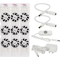 Nexxt Ezeefox Radiatorventilator Trioset - Wit