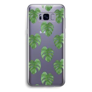 Monstera leaves: Samsung Galaxy S8 Plus Transparant Hoesje