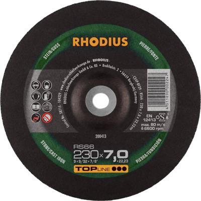 Rhodius 200413 RS66 Afbraamschijf Steen, Gegoten 10 stuk(s)