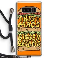 Big Macs Bigger Dreams: Samsung Galaxy Note 8 Transparant Hoesje met koord