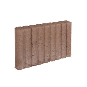 3 stuks! Rondo palissade bruin 8x35x50 cm - Gardenlux