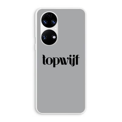 Topwijf Grijs Zwart: Huawei P50 Transparant Hoesje