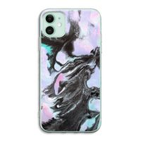 Pastel zwart: iPhone 11 Transparant Hoesje
