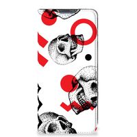 Mobiel BookCase Poco X4 Pro 5G Skull Red