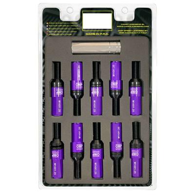 Schroevenkit OMP OMPS09971411 28 mm Paars M14 x 1,25