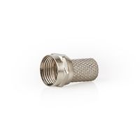 F-connector | Mannelijk | Voor 7,5mm-coaxkabels | 25 stuks | Metaal - thumbnail
