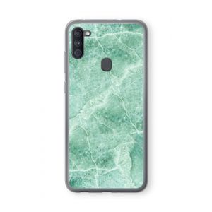 Groen marmer: Samsung Galaxy A11 Transparant Hoesje